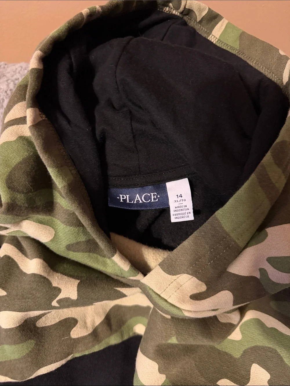 Kids Camo & Black Hoodie and Jogger Set